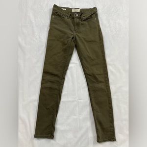Lucky Brand Brooke Legging Jean in Dark Olive Green Woman’s Size 2